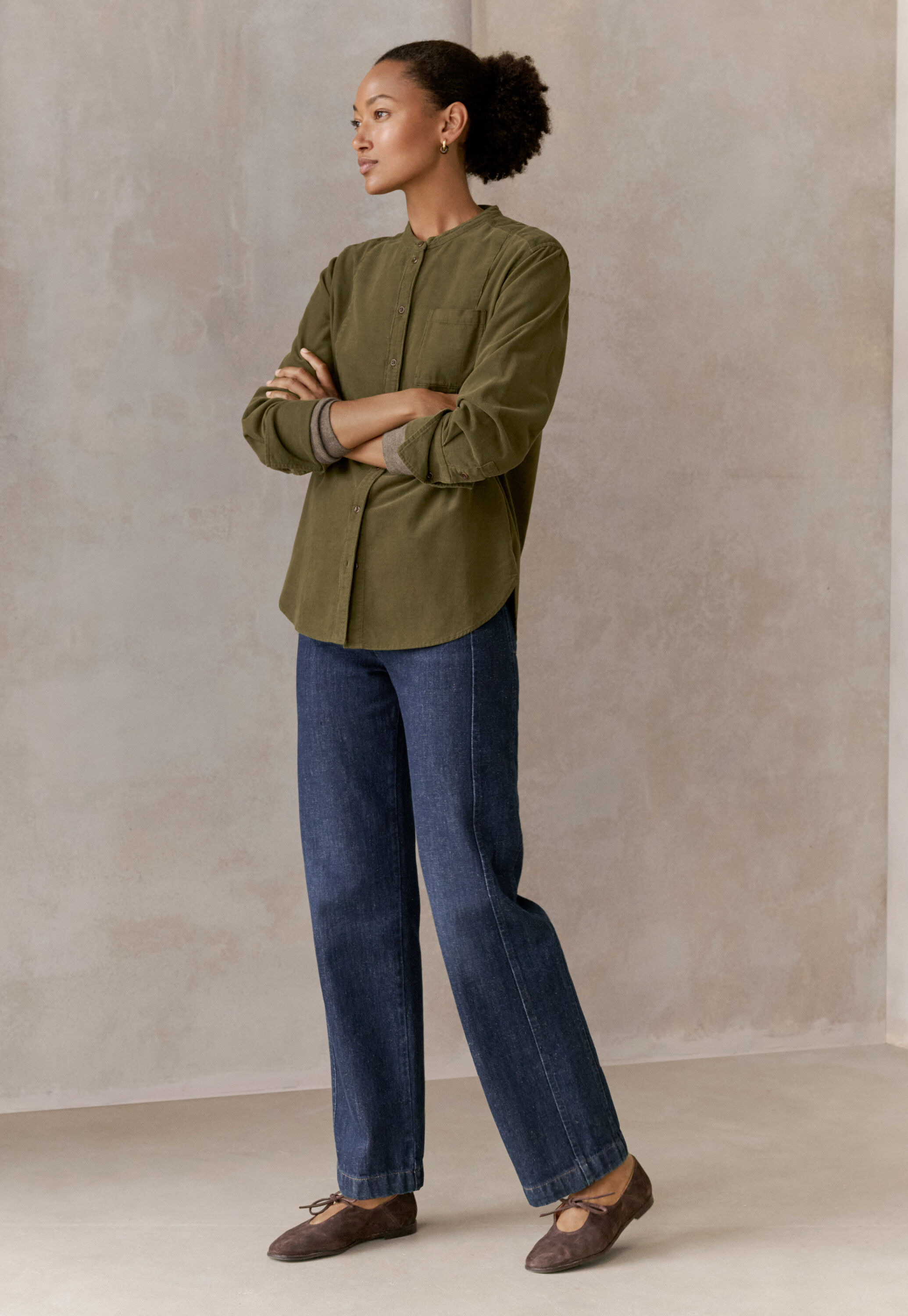 Schmale, gerade Jeans, Dunkel gesp&uuml;lt, large
