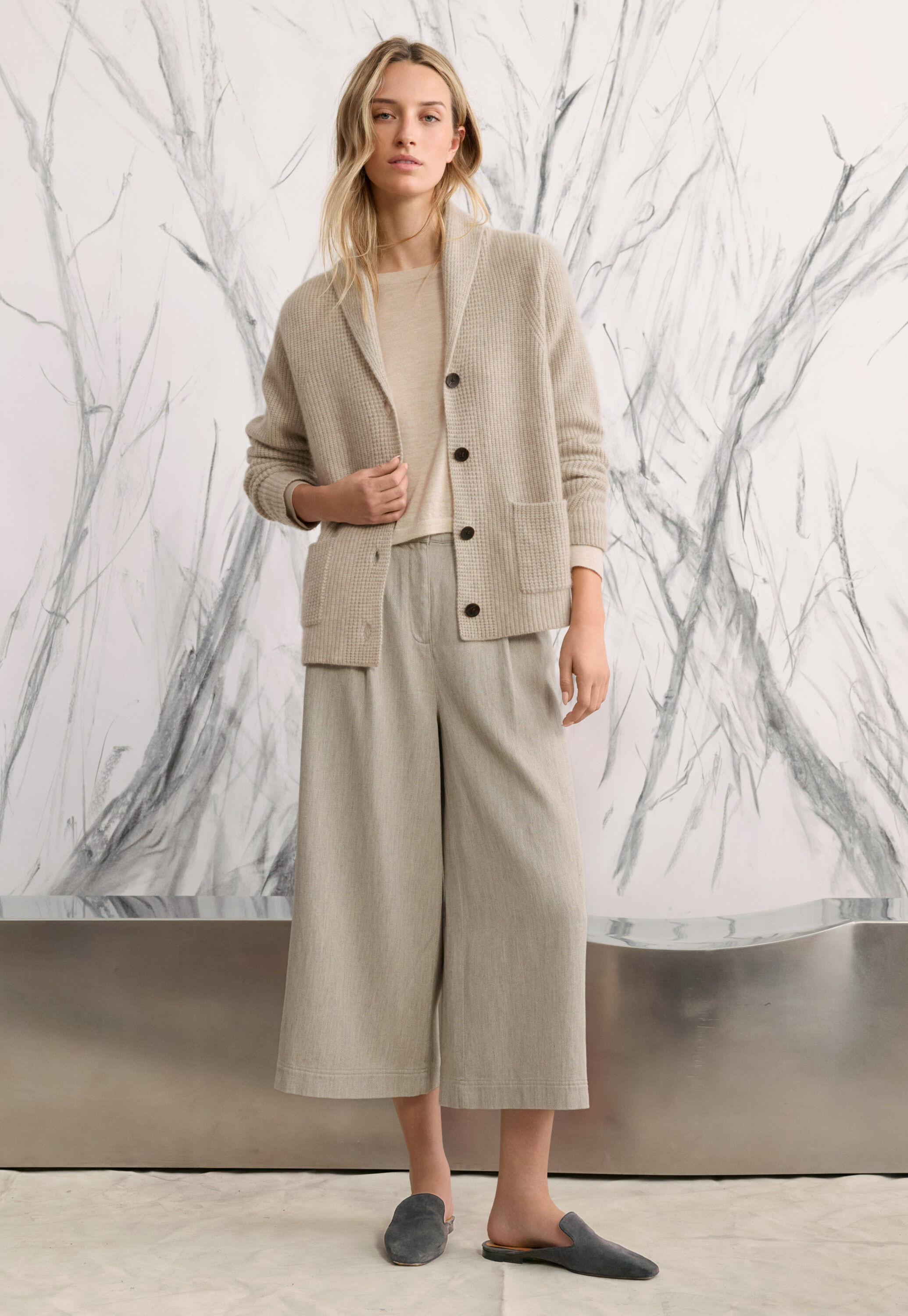 Cardigan mit Schalkragen