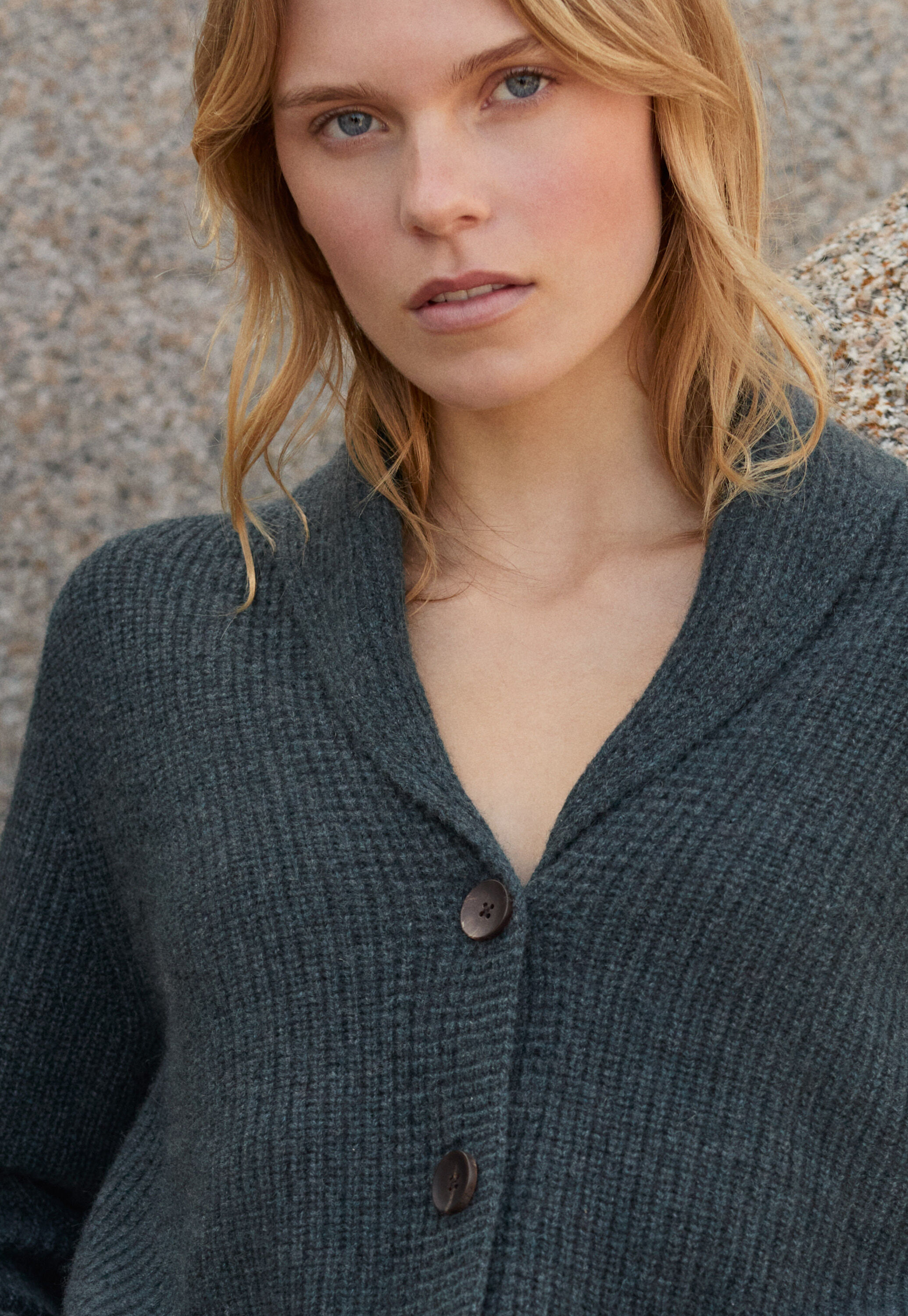 Cardigan mit Schalkragen