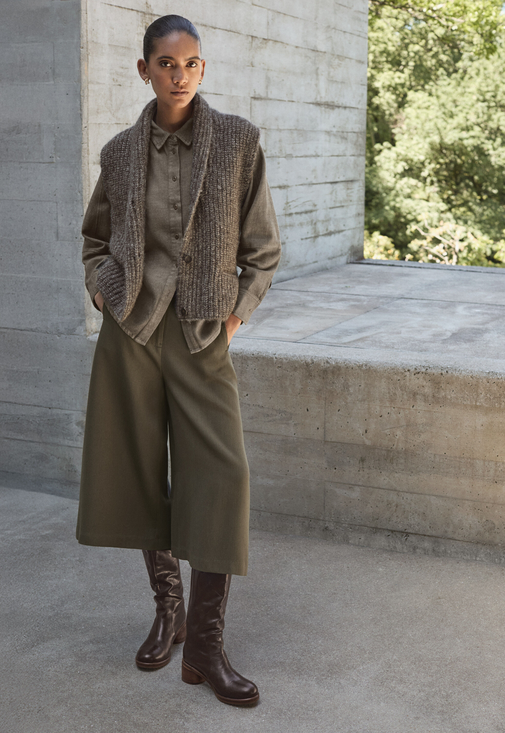 Cardigan mit Schalkragen