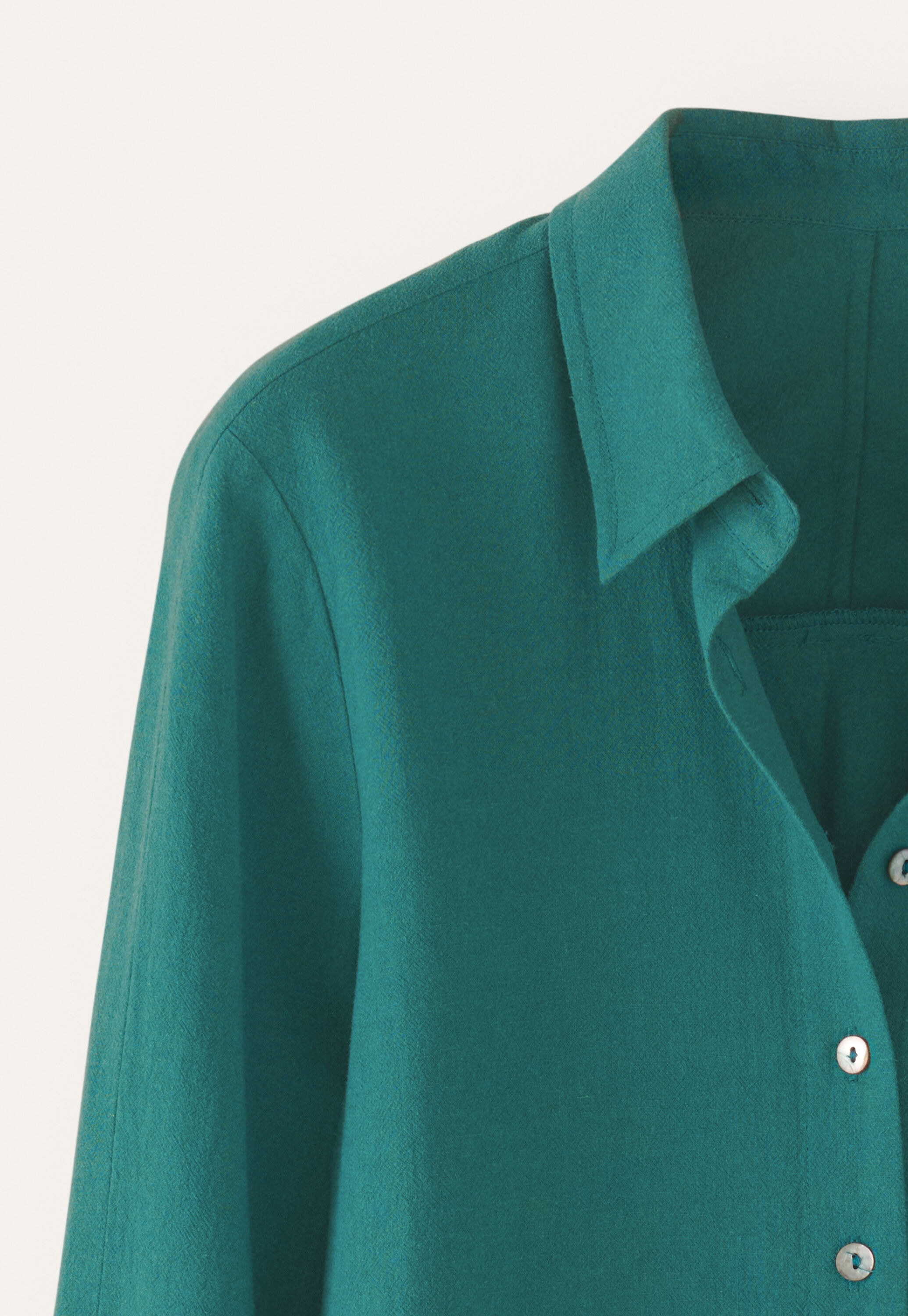 Bluse mit geschwungenen &Auml;rmeln