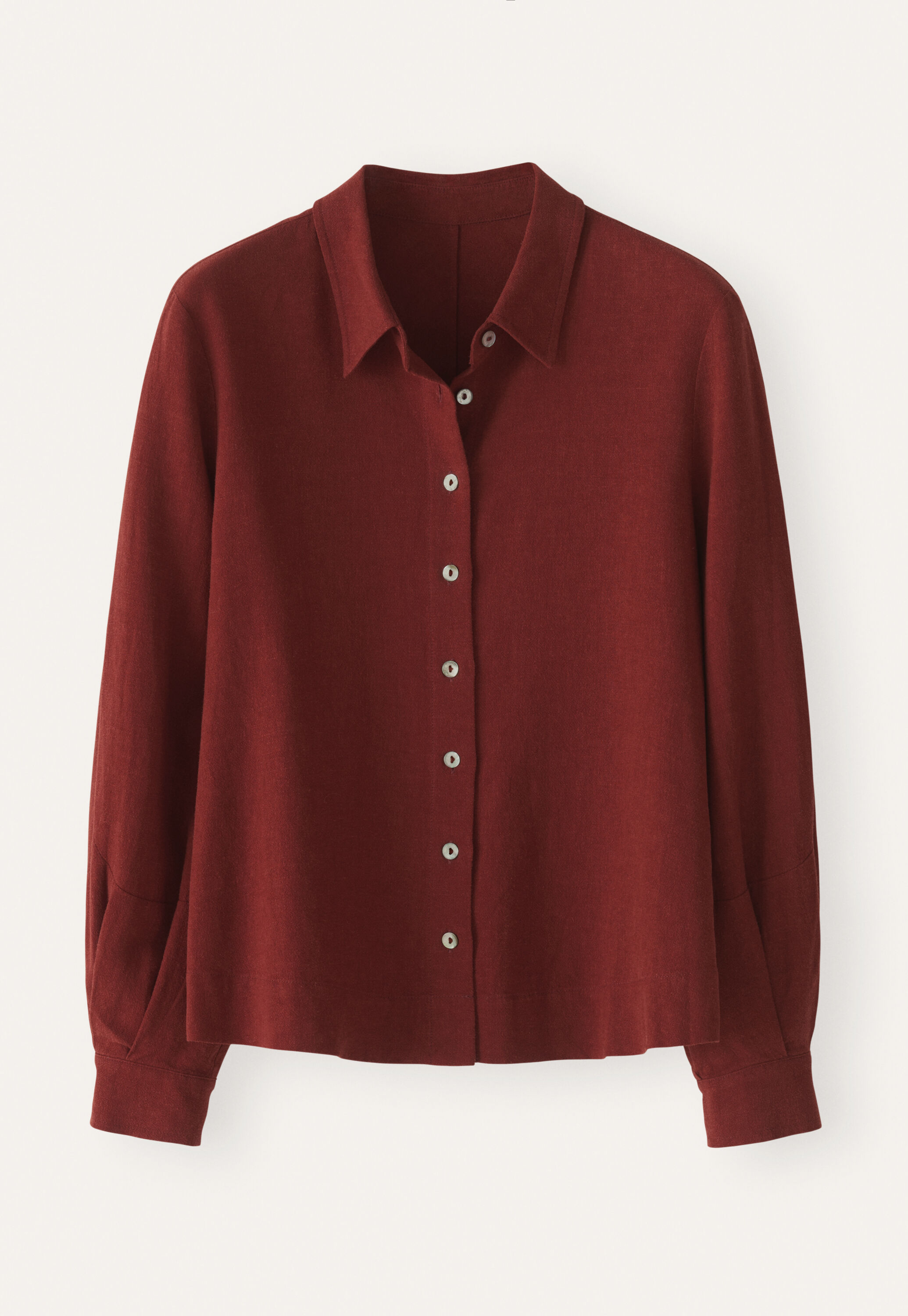 Bluse mit geschwungenen &Auml;rmeln