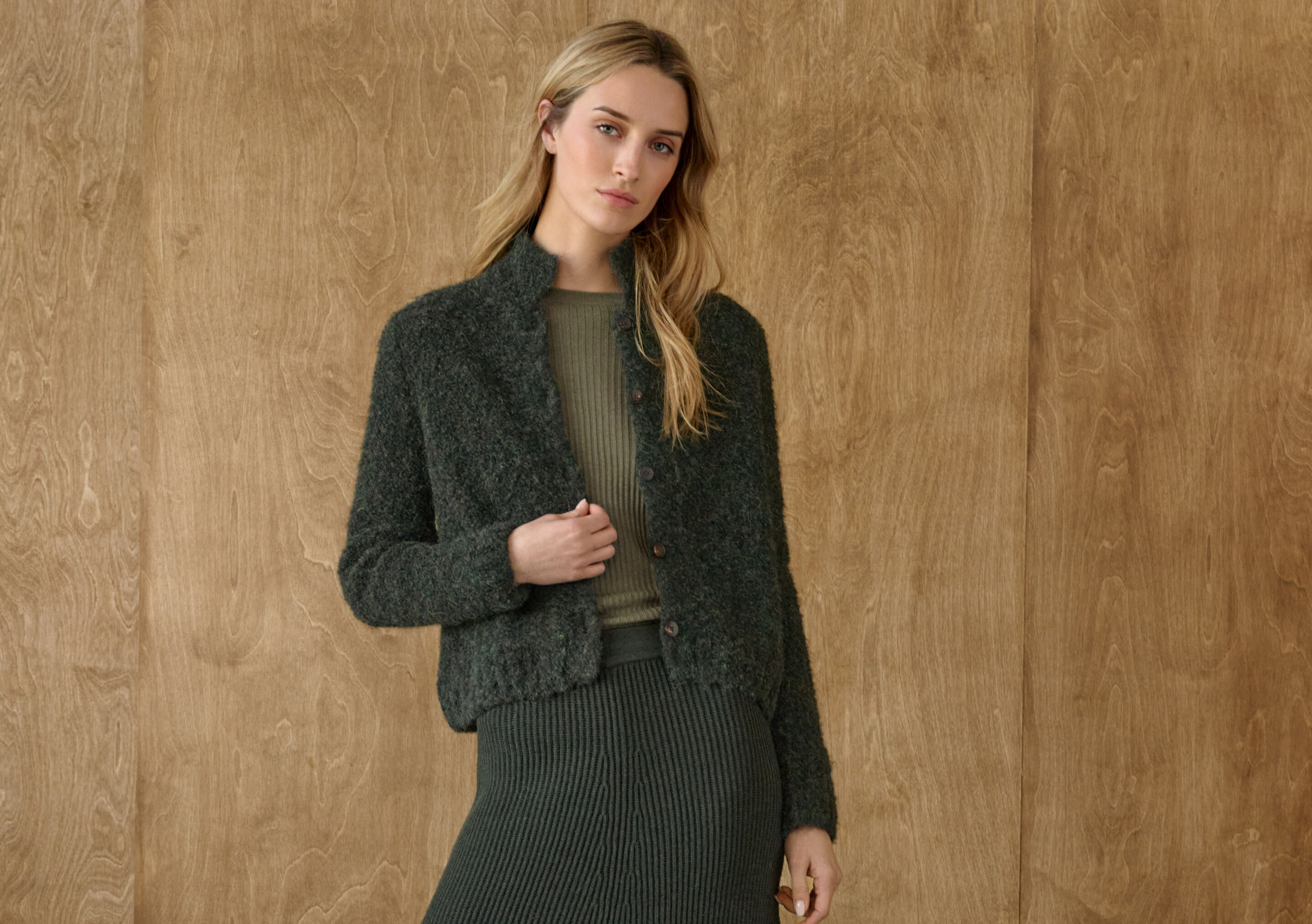 Cardigan mit Kragen