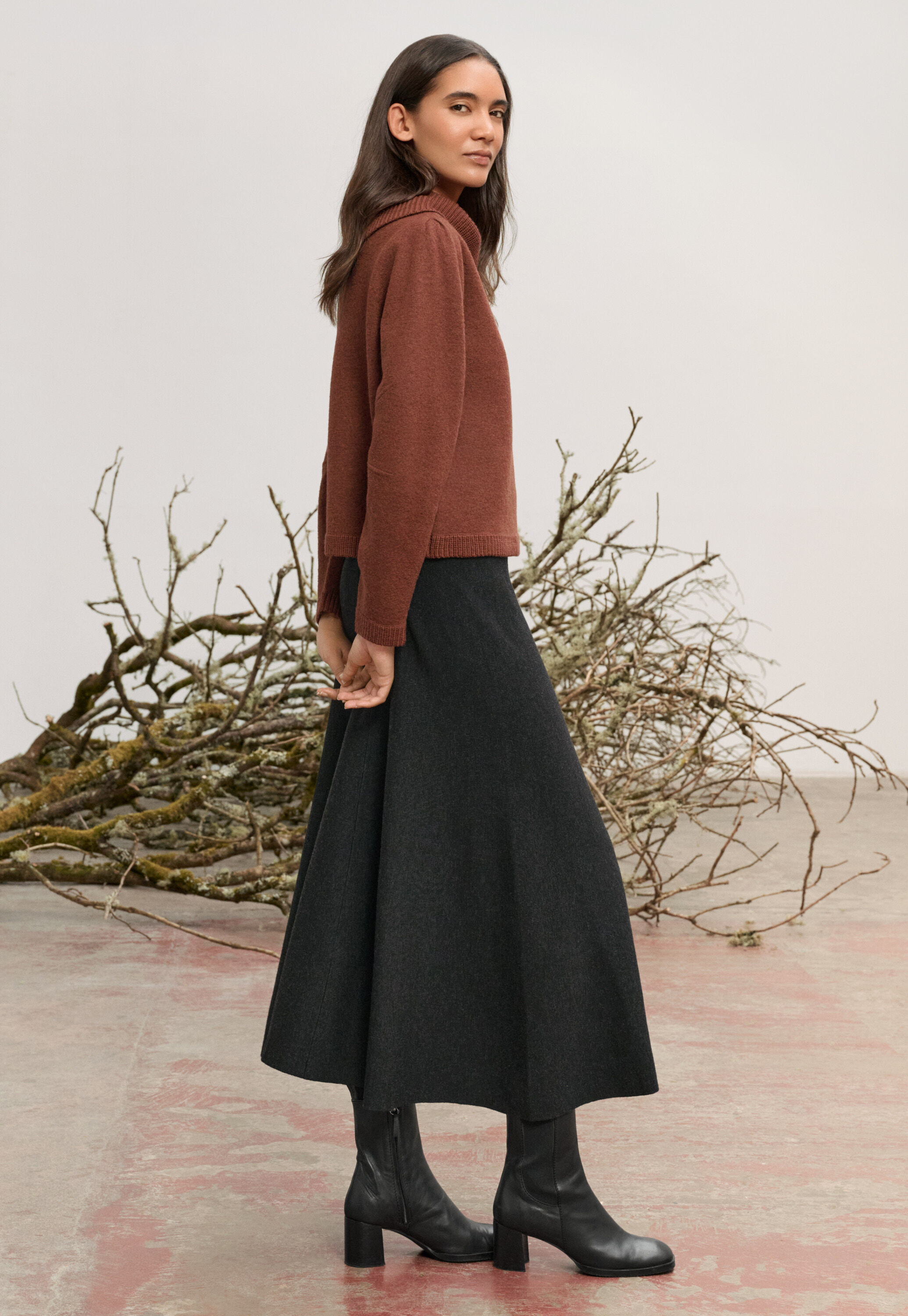 Pullover mit Schlitzkragen