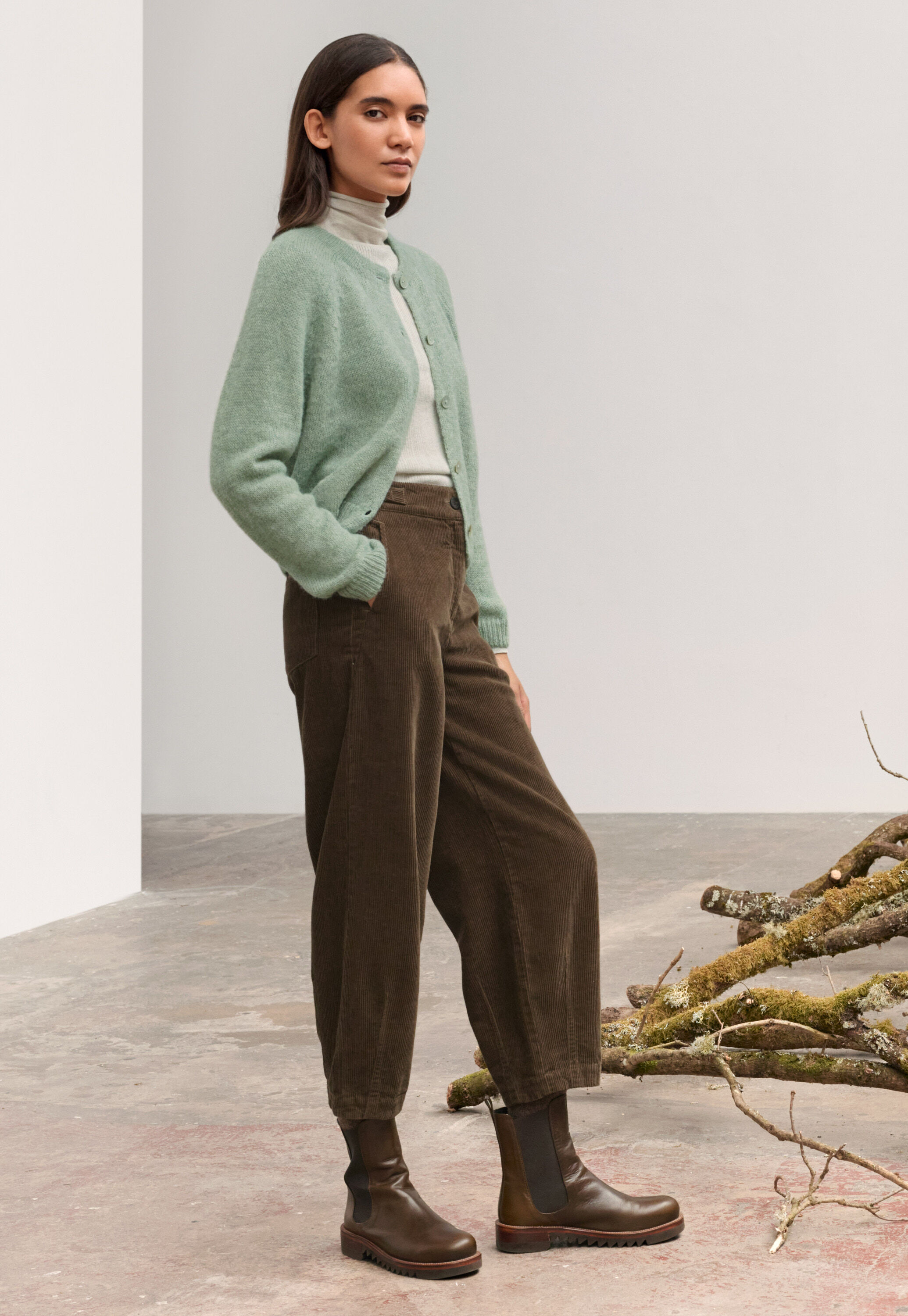 Gerippter Pullover