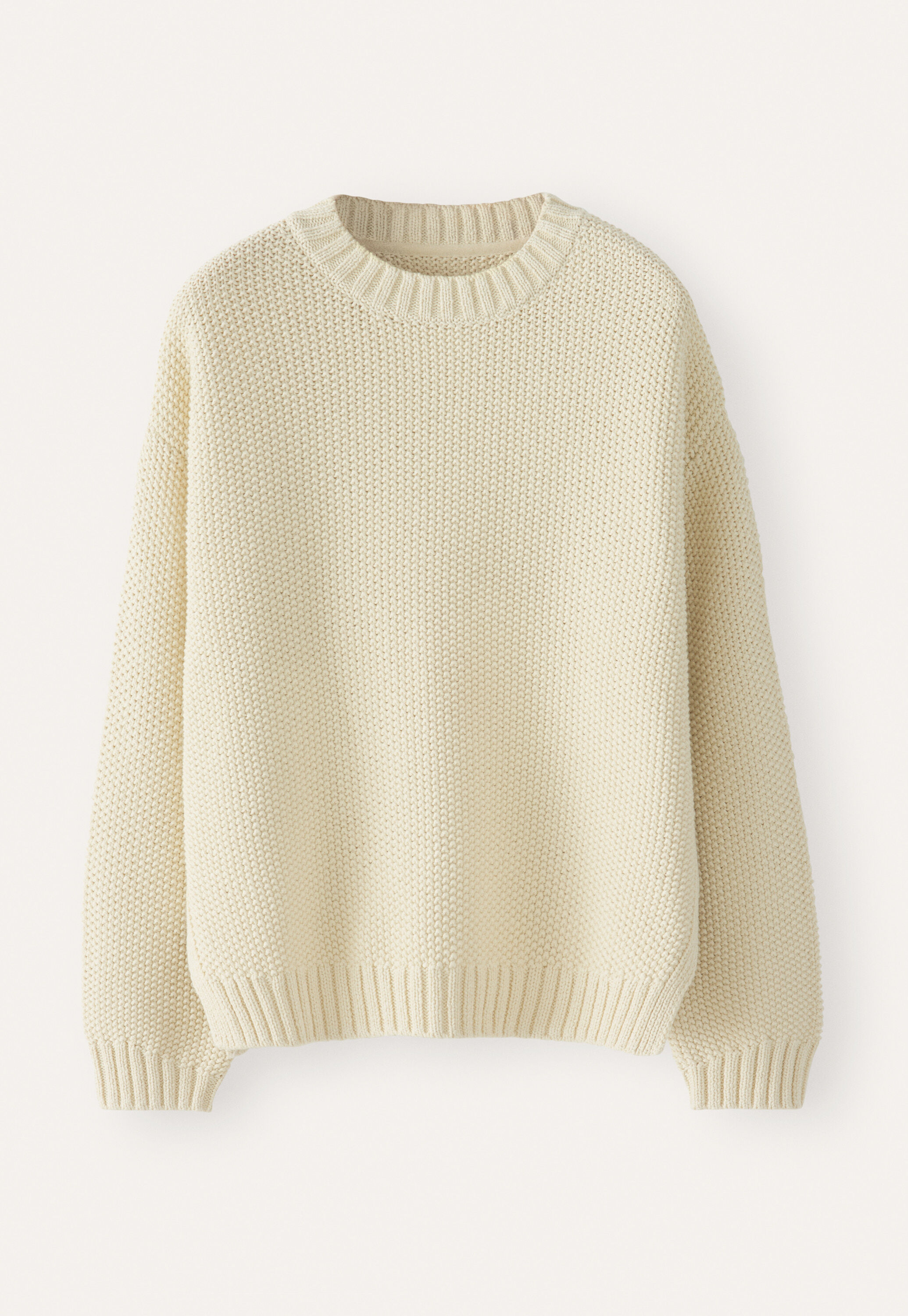 Perlmuster-Pullover, Pergament, large