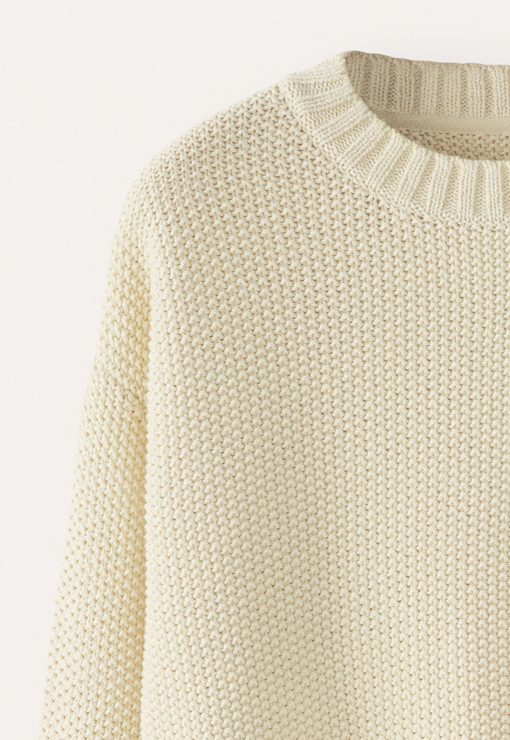 Perlmuster-Pullover, Pergament, large