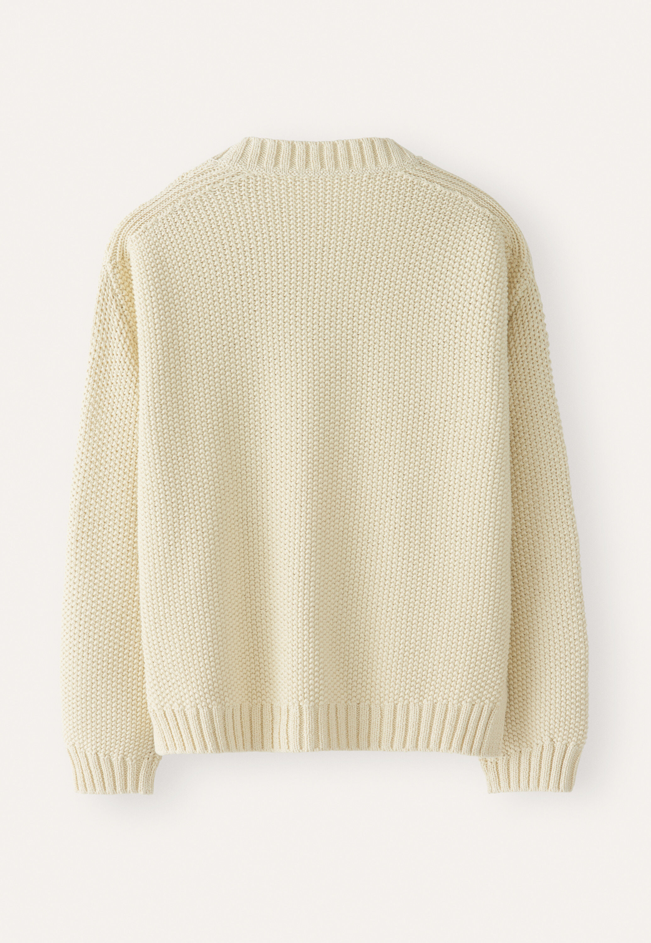 Perlmuster-Pullover, Pergament, large