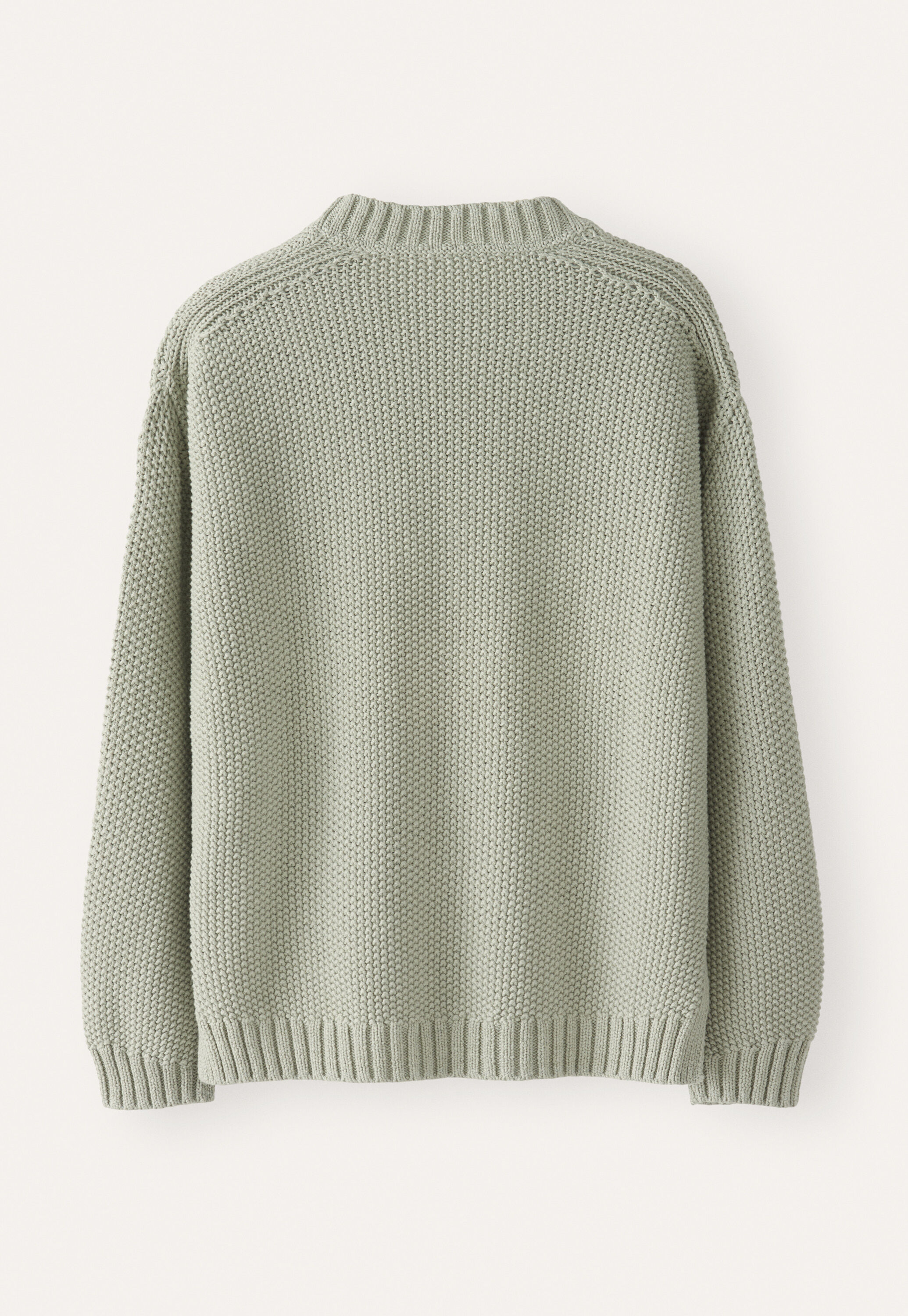 Perlmuster-Pullover, Blasses Mint, large