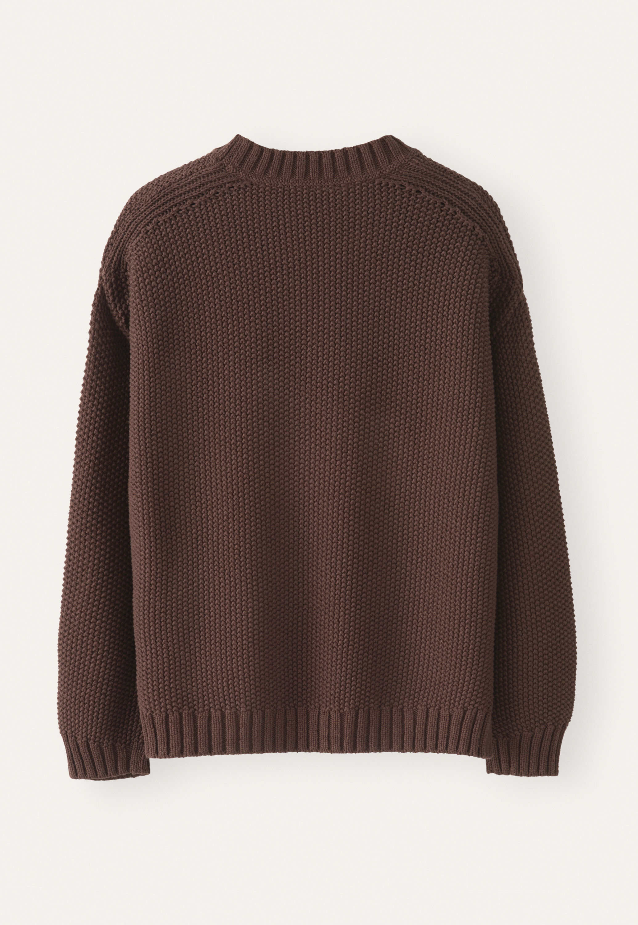 Perlmuster-Pullover, Weinrot, large