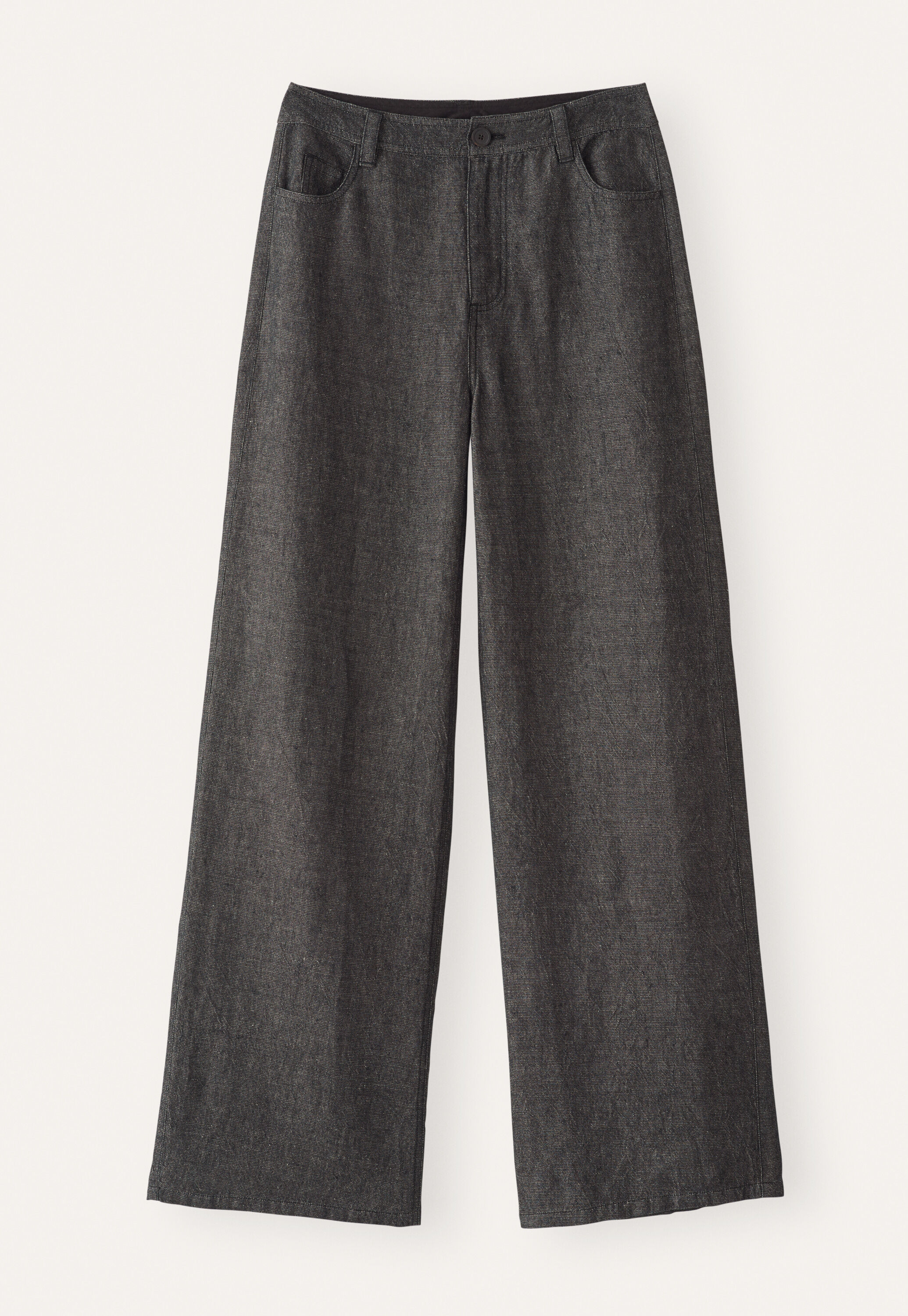 Weite Hose mit geradem Bein