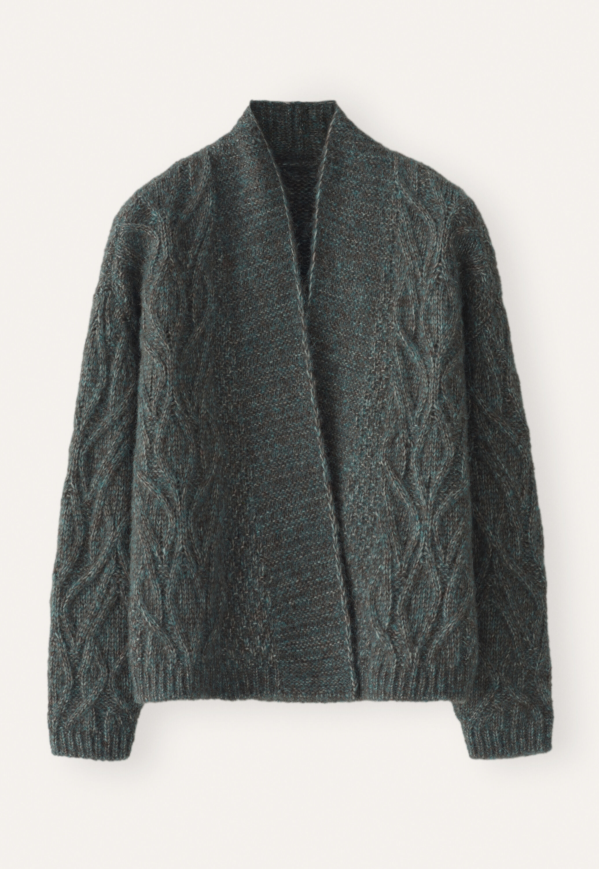 Zopfmuster-Cardigan