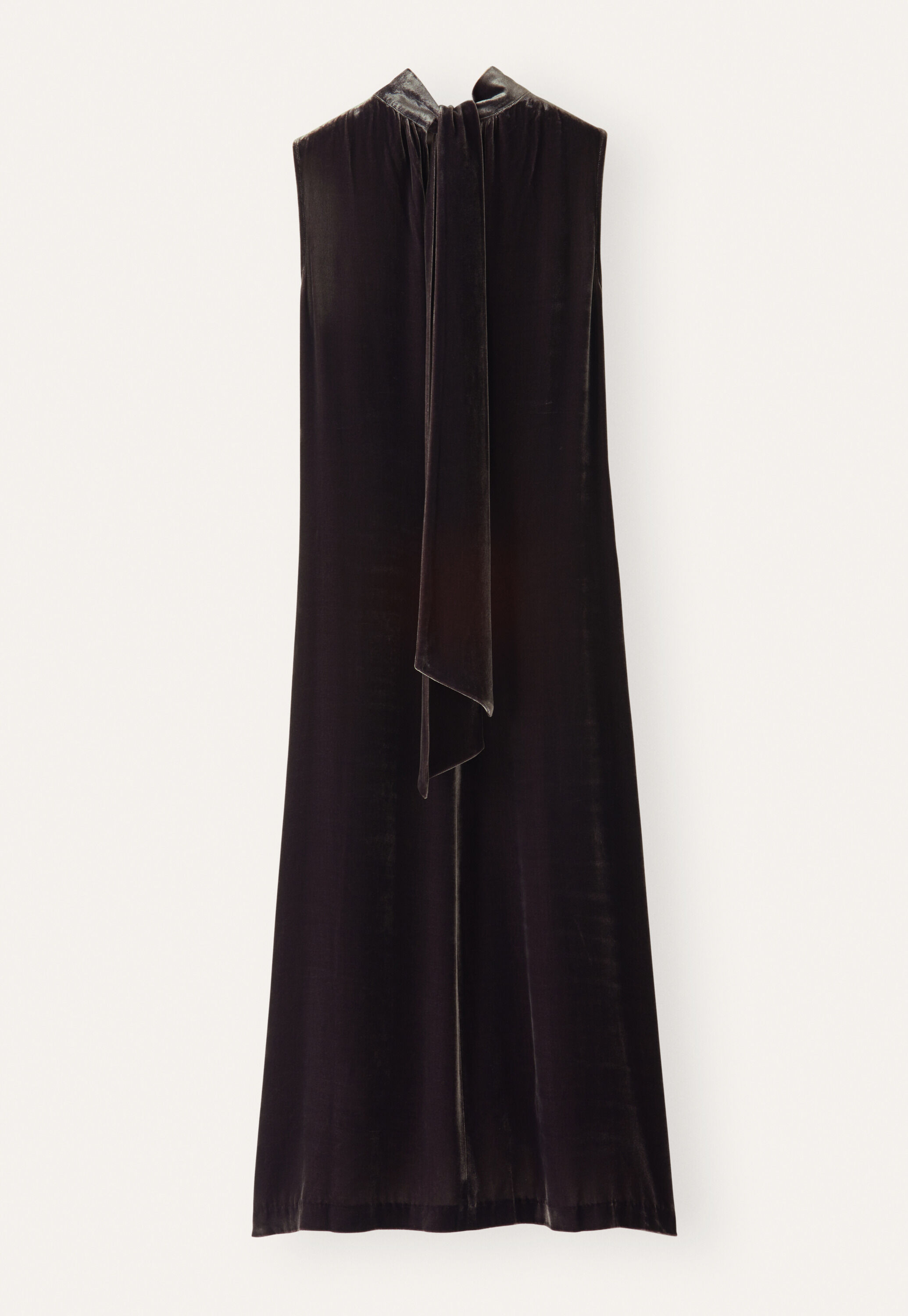 &Auml;rmelloses Kleid mit Bindeband