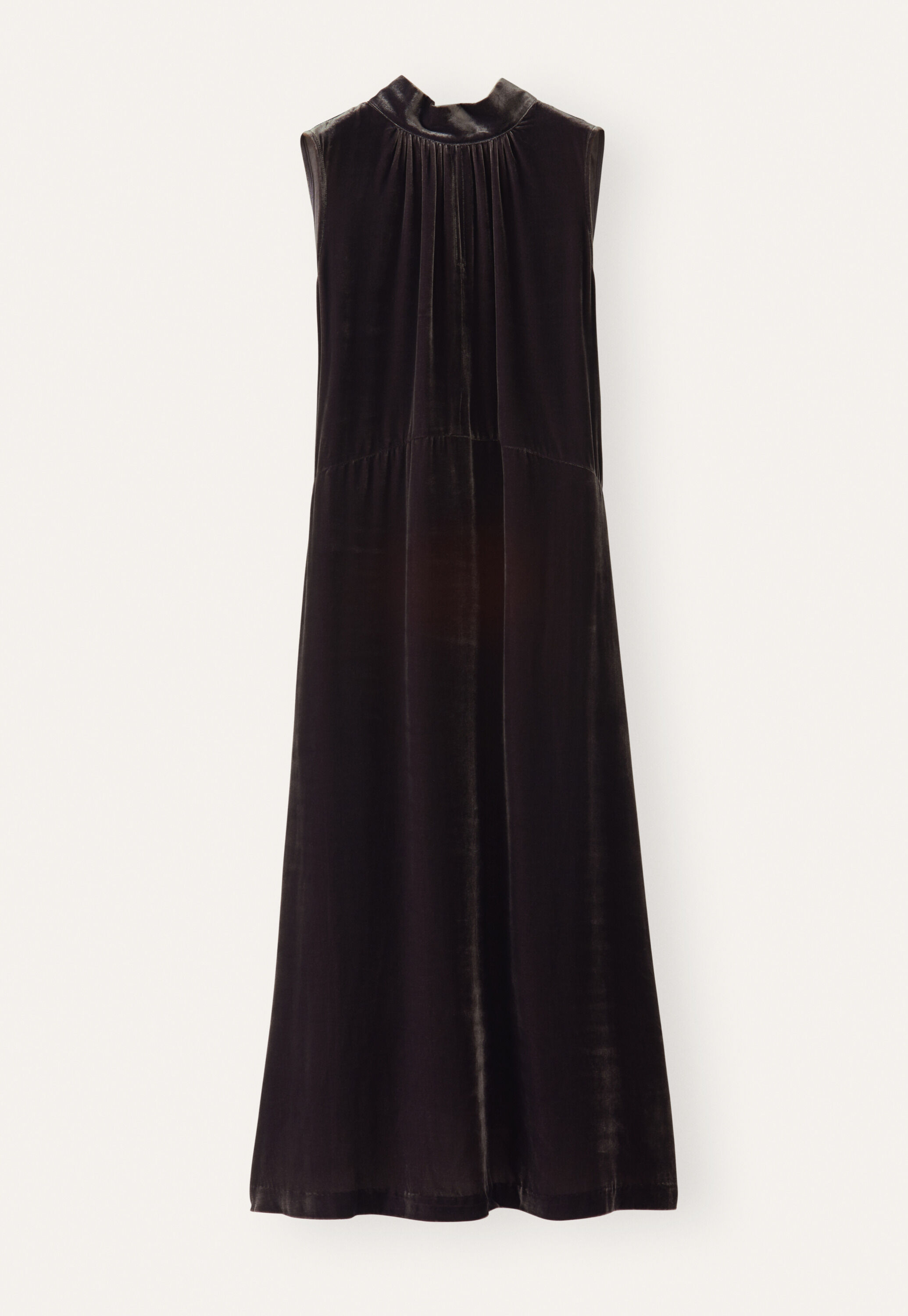&Auml;rmelloses Kleid mit Bindeband
