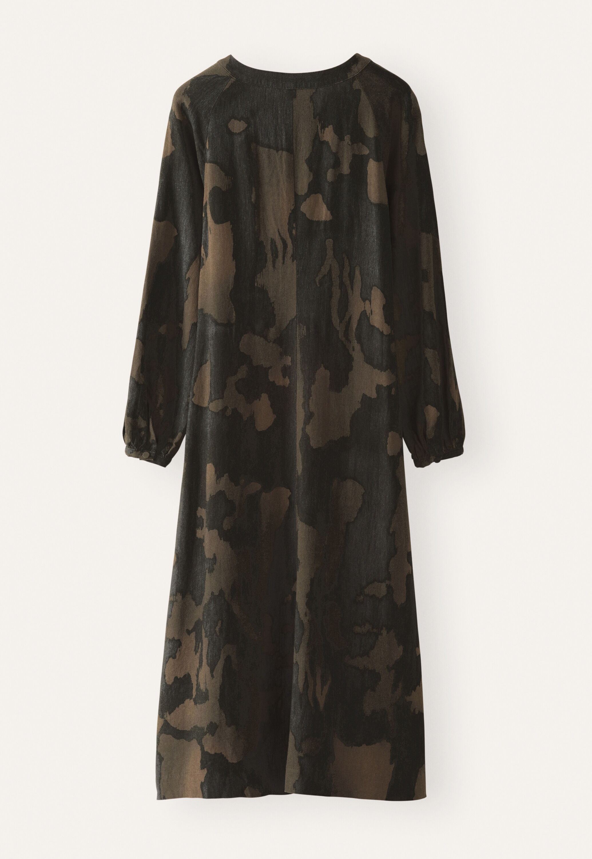 Bedrucktes Kleid mit Rundhalsausschnitt