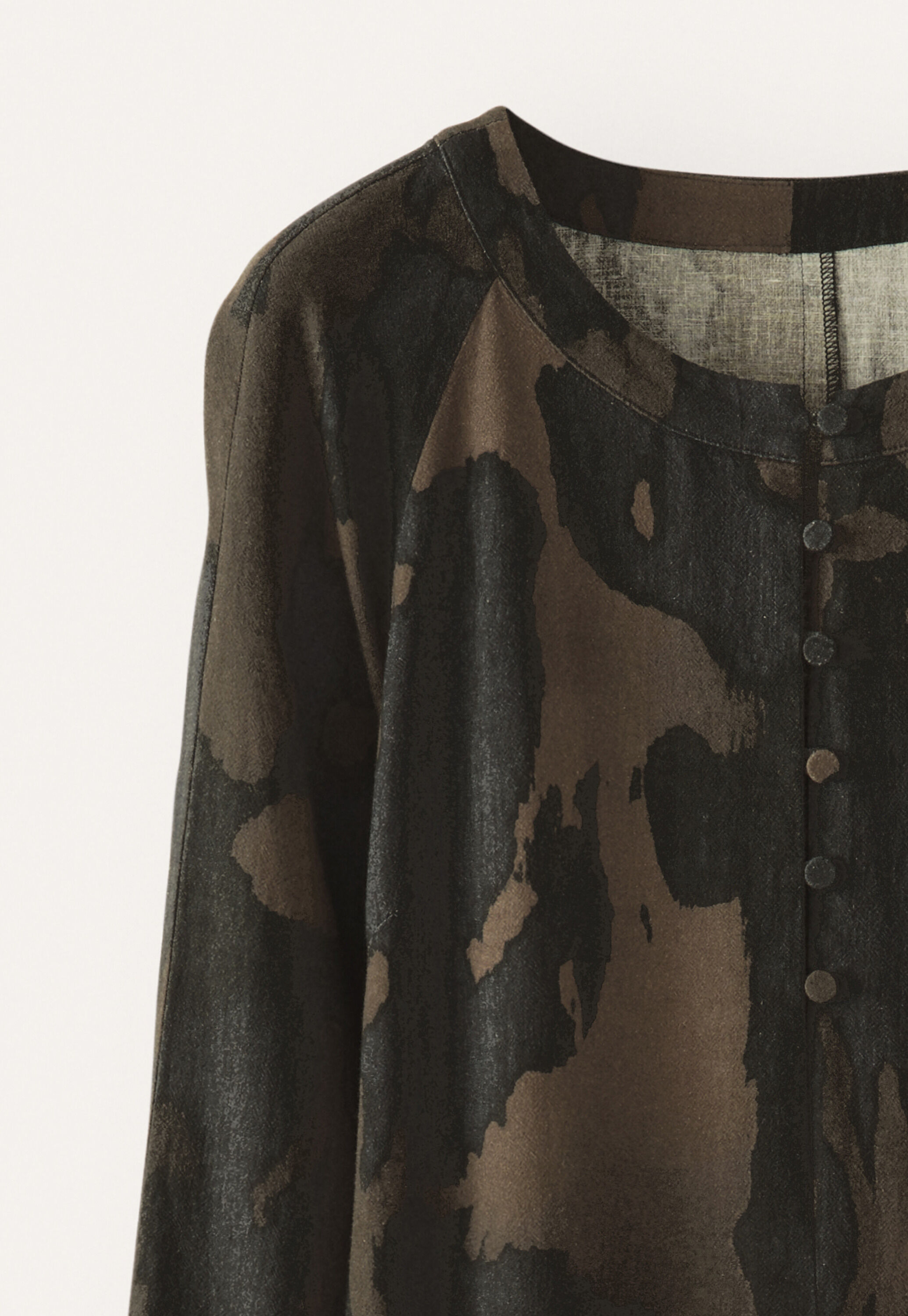 Bedrucktes Kleid mit Rundhalsausschnitt
