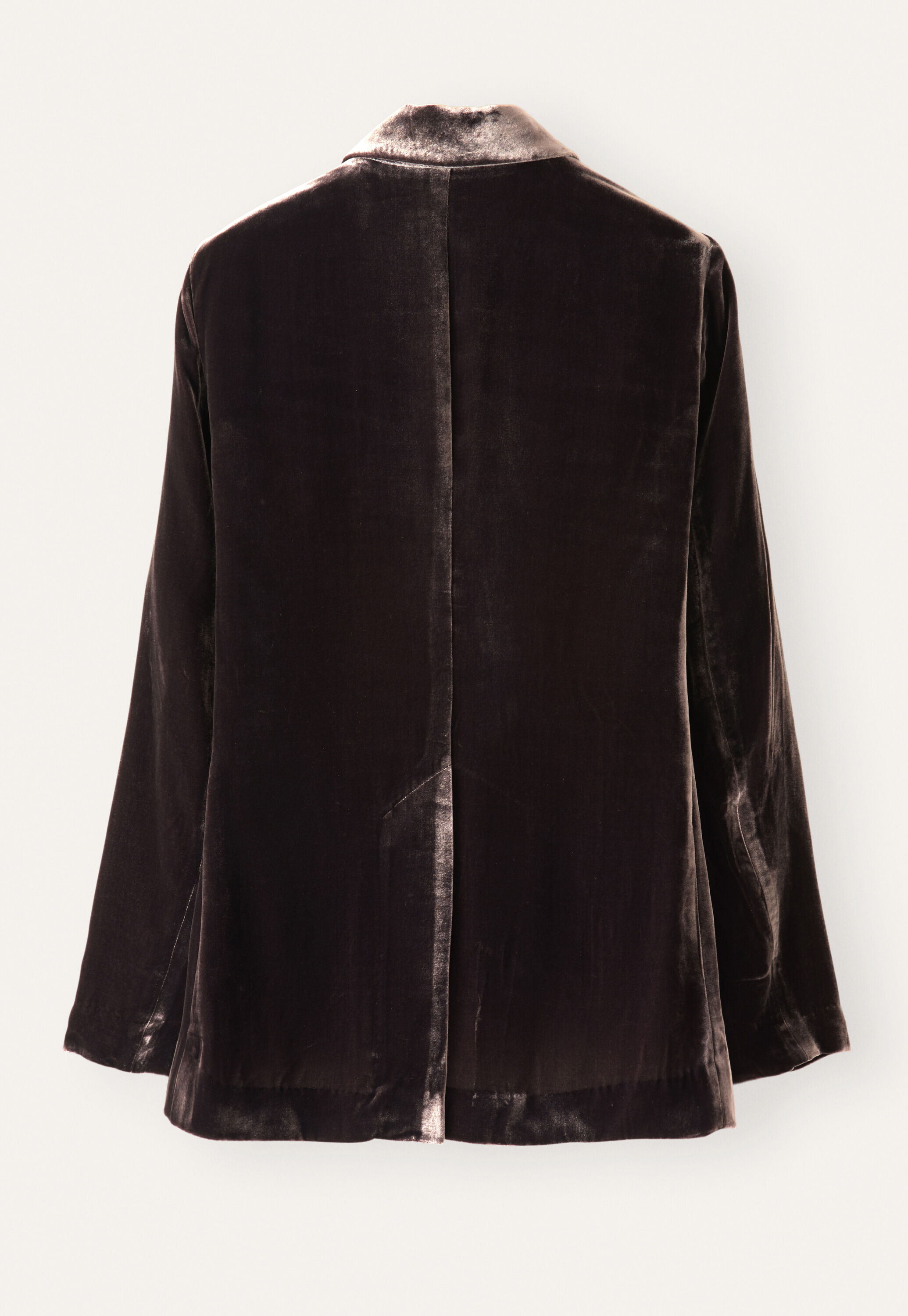 Lange Samtjacke