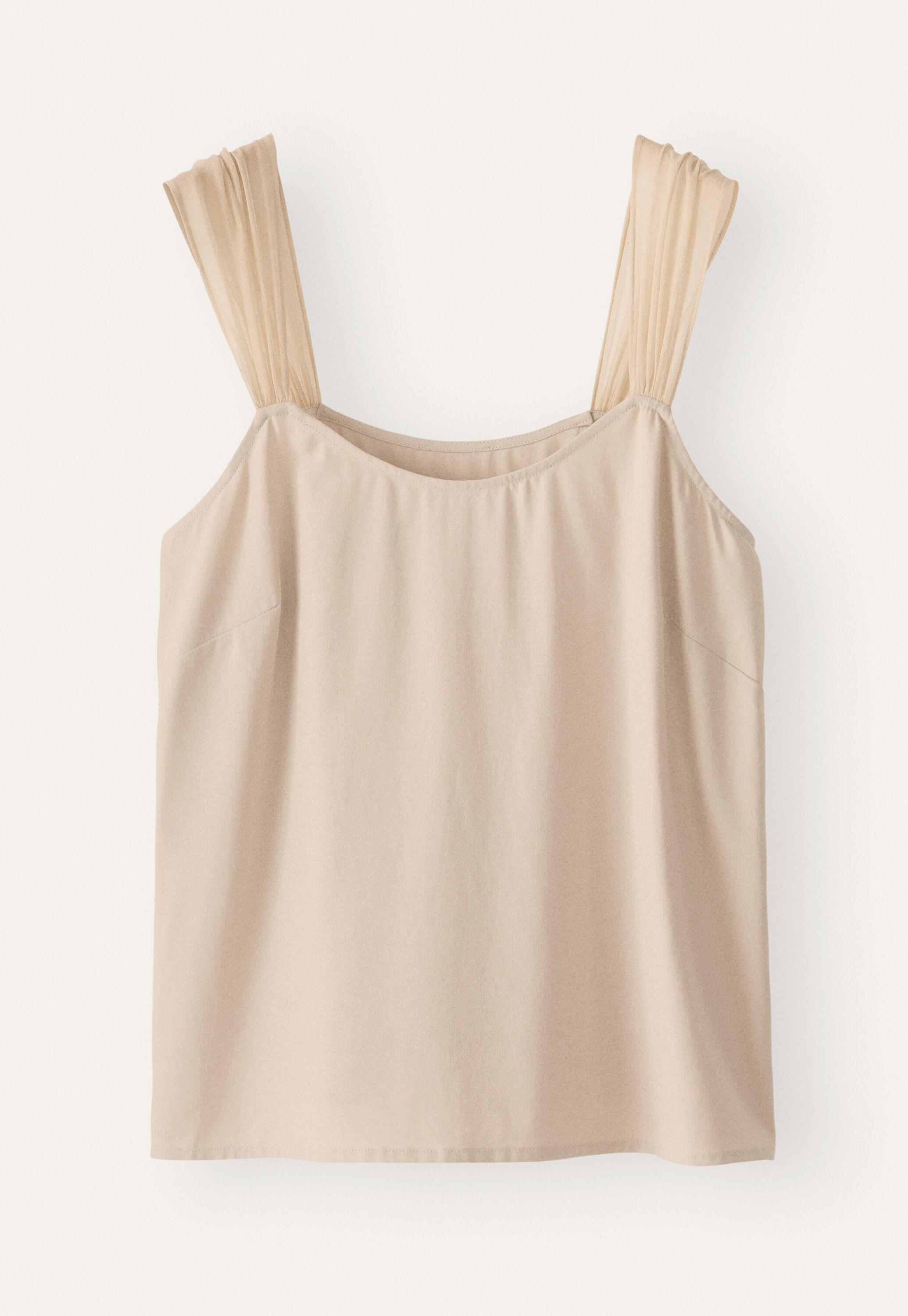 Camisole mit Chiffontr&auml;gern