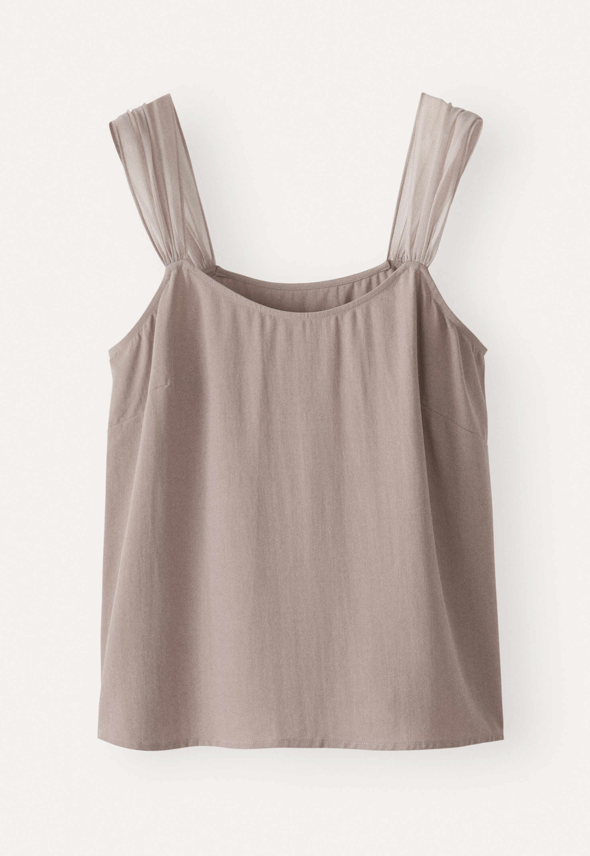 Camisole mit Chiffontr&auml;gern