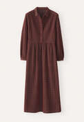 Kariertes Kleid, Chili/Pflaume, webstill