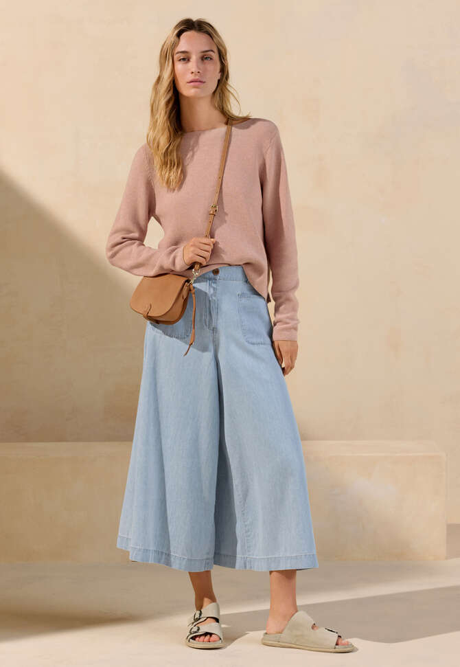 Pullover mit U-Boot-Ausschnitt, Muschelros&eacute;, completeTheLook