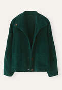 Cordjacke, Dunkles Piniengr&uuml;n, webstill