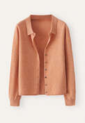 Durchgekn&ouml;pfter Pullover, Apricot, webstill