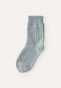 Gerippte Socken, Zartes Aqua, webstill