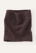 Strick-Snood, Maronenbraun, webstill