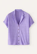 Jersey-Bluse, Lavendel, webstill