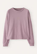 Sweatshirt aus pigmentgef&auml;rbtem Jersey, Zartes Mauve, webstill