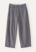 Baumwoll-Jeans mit Abn&auml;hern, Dunkelgrau, webstill