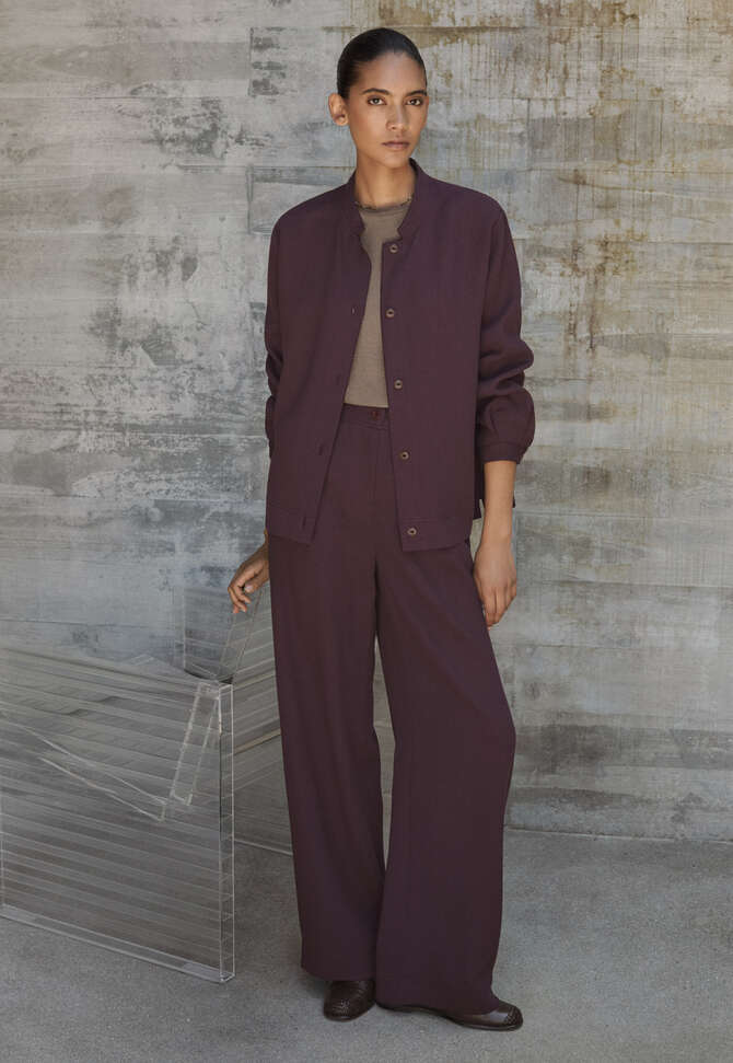 Nehru-Jacke, Weinrot, completeTheLook