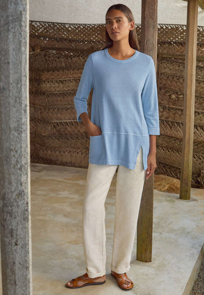 Jersey-Tunika, Himmelblau, completeTheLook