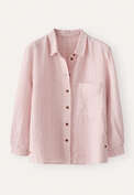 Bluse mit eingewebtem Kreuzmuster, Zartes Rosa, webstill