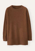 Pullover mit Raglan&auml;rmeln, Chilibraun, webstill