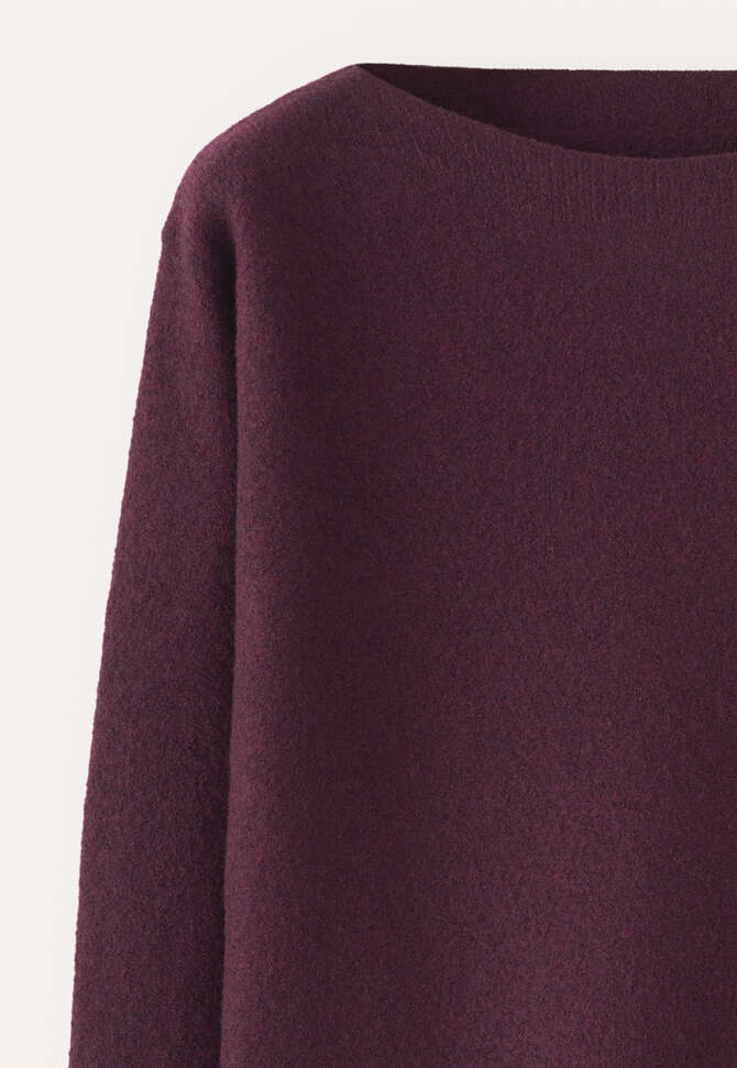Kastiger Pullover, Aubergine, completeTheLook