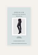 Halbtransparente Strumpfhose, Navyblau, webstill