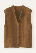 &Auml;rmelloser Cardigan, Toffee, webstill