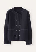 Doppellagige Jacke, Mitternacht, webstill