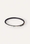 Armreif, Schwarz/Natur, webstill