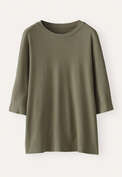 Oberteil mit Dolman-&Auml;rmeln, Khaki, webstill