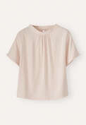 Dolman-Bluse, Blasse Muschel, webstill