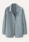 Cord-Overshirt, Enteneiblau, webstill