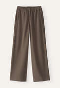 Hose mit weitem Bein, Nerzbraun, webstill