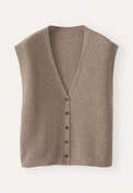 &Auml;rmelloser Cardigan, Rehbraun, webstill